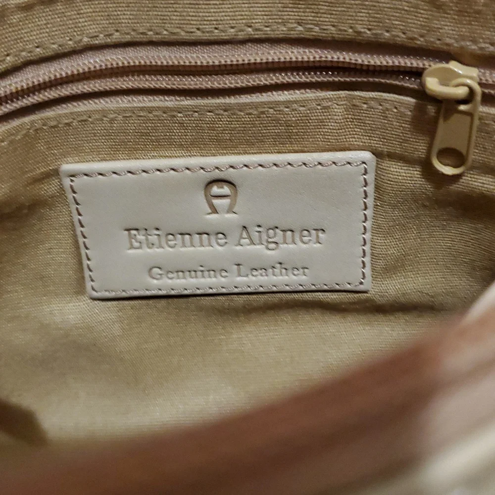 ETIENNE AIGNER Womens Genuine Soft Leather, Small Shoulder Purse Bag
